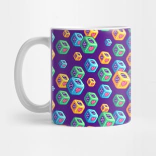 All over dice pattern varying sizes Mug